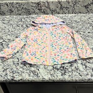 Posh Peanut Pastel Polka Dot Jacket with Hood